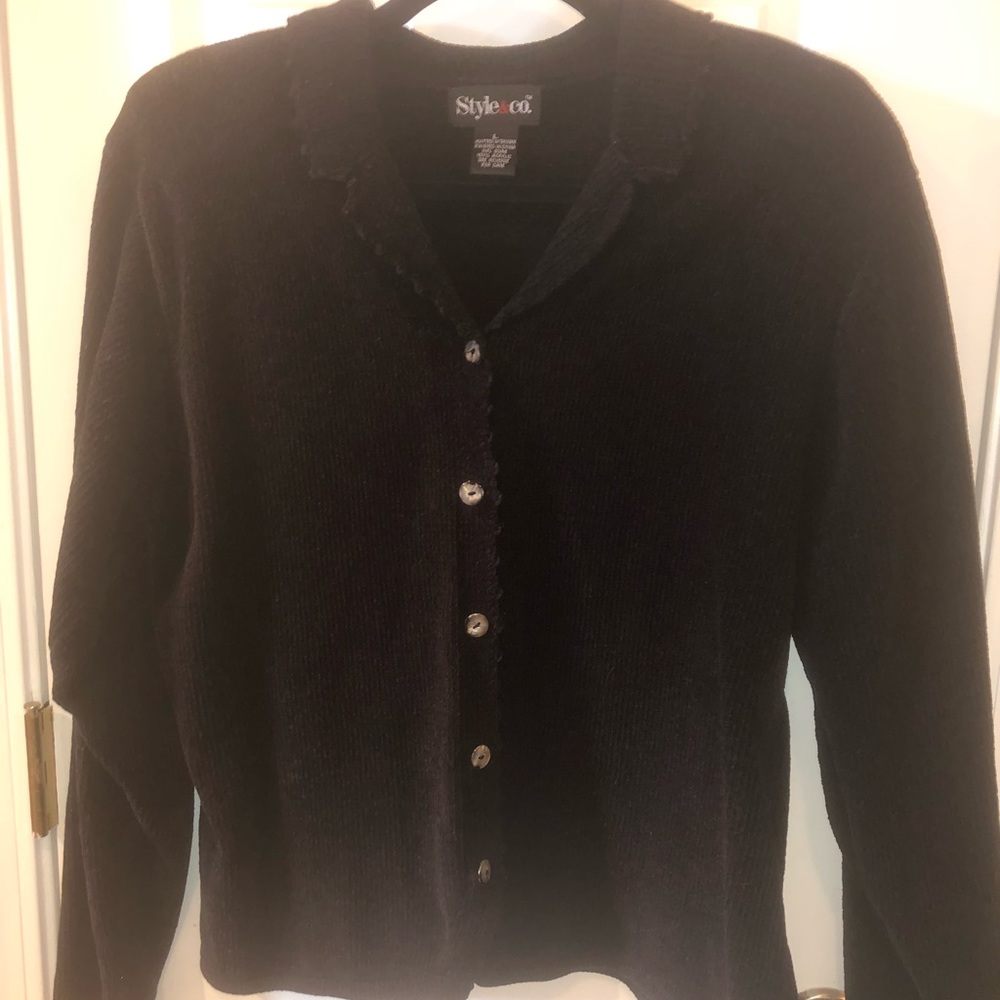 Button-Front Sweater